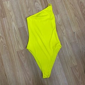 Yellow bodysuit
